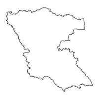 Burgas Province map, province of Bulgaria. Vector illustration.