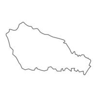 medimurje mapa, subdivisiones de Croacia. vector ilustración.