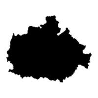 Baranya county map, administrative district of Hungary. Vector illustration.