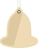 Bell shape icon of price tag for merry christmas concept. vector