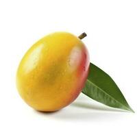 mango isolated on white background, clipping path, full depth of field, generate ai photo