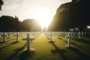 national cemetery, generate ai photo