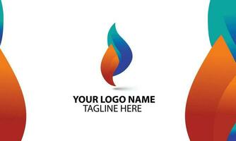 A logo that is red and blue digital business logo design vector