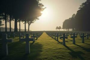 national cemetery, generate ai photo