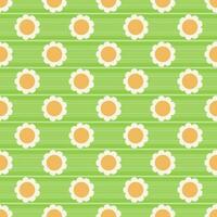 Simple Seamless pattern Chamomile Background. Vector Illustration EPS10
