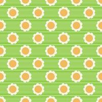 Simple Seamless pattern Chamomile Background. Vector Illustration EPS10