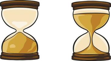 Hourglass Illustration, watch vector