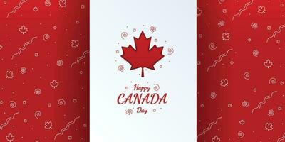 Canadá independencia día celebracion, utilizar para bandera, social medios de comunicación vector