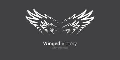 Winged Victory Logo Design, brand logo, business logo vector