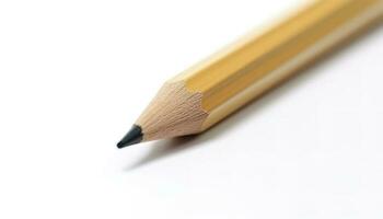 Pencil isolated on white background, generate ai photo
