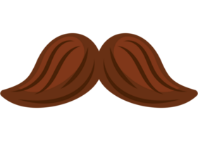 moustache icône isolé blanc Contexte png