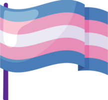 transgender vlag trots dag icoon geïsoleerd png