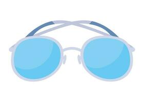 Gafas de sol icono aislado blanco antecedentes vector