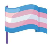 transgender flag pride day icon isolated vector