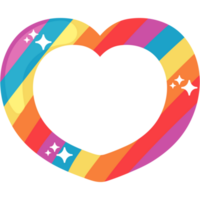 heart pride day icon isolated png