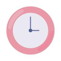 Temporizador reloj icono aislado blanco antecedentes vector