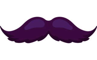 icône de moustache isolée png