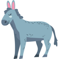 Burro granja animal icono aislado png