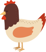 hen farm animal icon isolated png