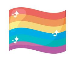 lgbt flag pride day icon isolated vector
