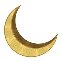 crescent moon vector icon design