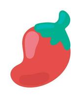 chili pepper icon isolated design vector