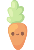 carrot kawaii food png