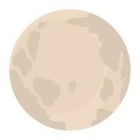 full moon vector icon isolated style