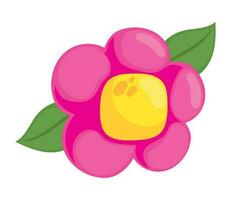 flower and leaf spring icon isolated vector