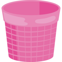 pink basket icon isolated design png