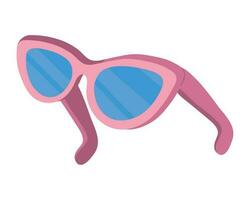 rosado Gafas de sol icono aislado diseño vector