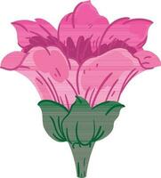 pink flower icon isolated design vector