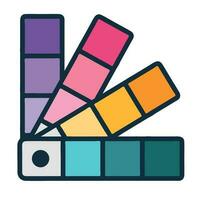 graphic design swatch color icon isolated vector