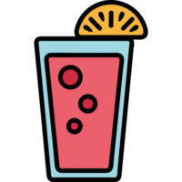 Fresh cocktail symbolizes summer fun and refreshment. png