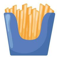 Unhealthy eating, fried snack icon isolated vector