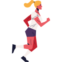 runner woman sports and physical activity png