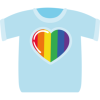 camicia con bandiera LGBTQ png
