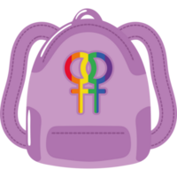 LGBTQ backpack flag color png