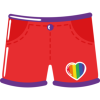 un pantalon avec drapeau lgbtq png