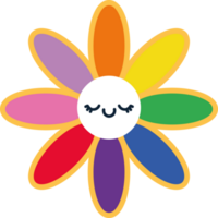 LGBTQ bandiera fiore png