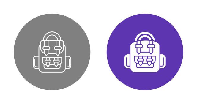 icono de vector de mochila