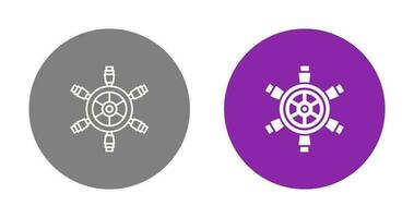 Ship Wheel Vector Icon