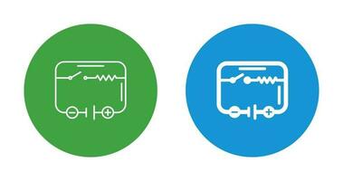 icono de vector de circuito eléctrico