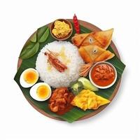 Padang rice, Indonesian traditional food. . photo