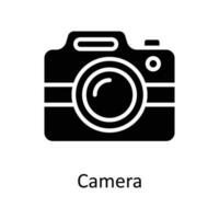 Camera Vector  Solid Icon Design illustration. User interface Symbol on White background EPS 10 File