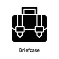 Briefcase Vector  Solid Icon Design illustration. User interface Symbol on White background EPS 10 File