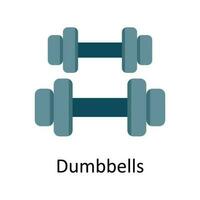 Dumbbells Vector  Flat Icon Design illustration. Sports and games  Symbol on White background EPS 10 File