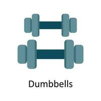 Dumbbells Vector  Flat Icon Design illustration. Sports and games  Symbol on White background EPS 10 File