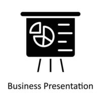 Business Presentation Vector  Solid Icon Design illustration. User interface Symbol on White background EPS 10 File