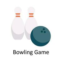 Bowling Game Vector  Flat Icon Design illustration. Sports and games  Symbol on White background EPS 10 File